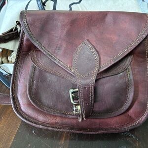 TTK leather bag, mail pouch design, very sturdy, great brownish red leather